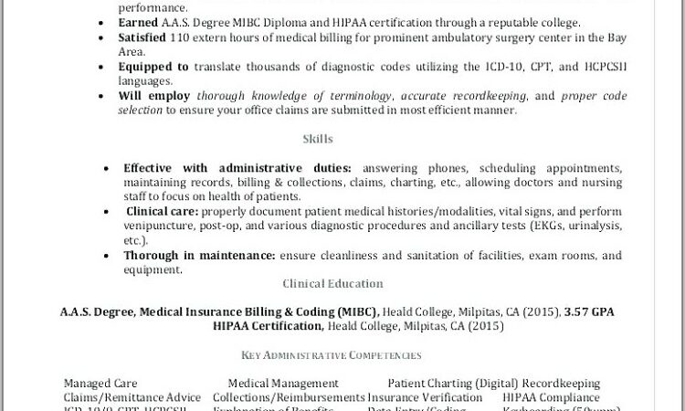 Microsoft Medical Assistant Resume Templates