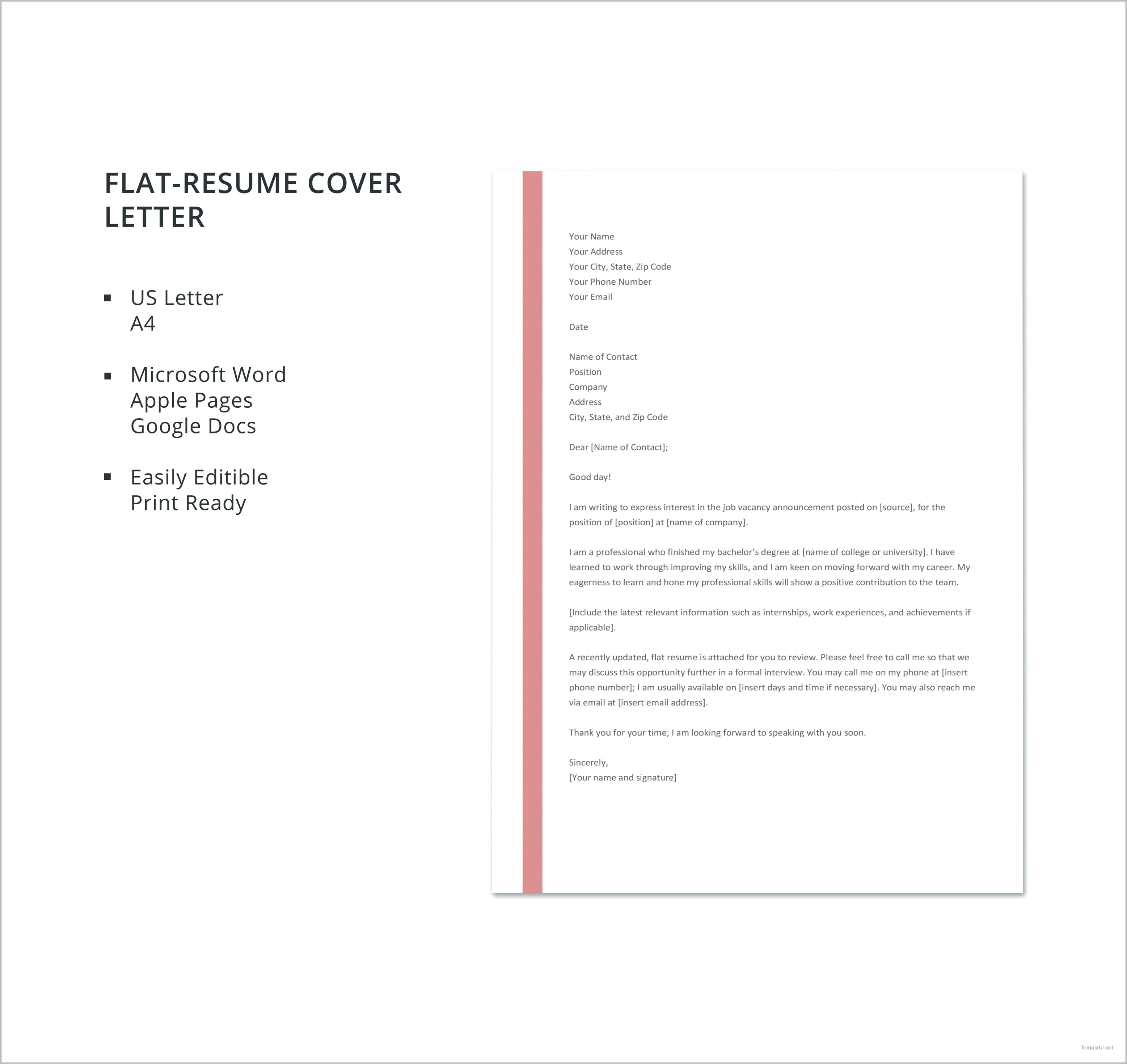 Microsoft Word Templates Resume Cover Letter