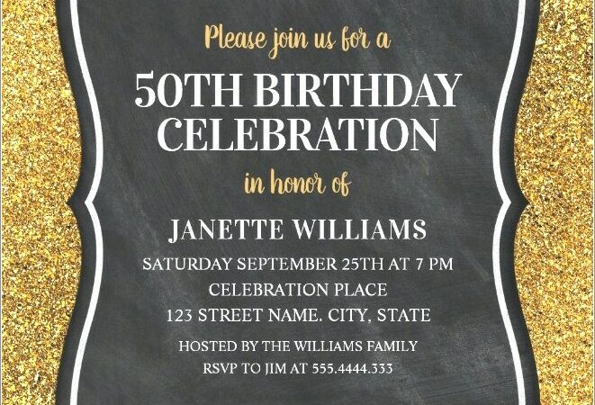 Milestone Birthday Invitations Templates