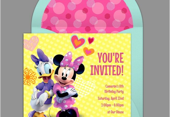 Minnie And Daisy Invitations