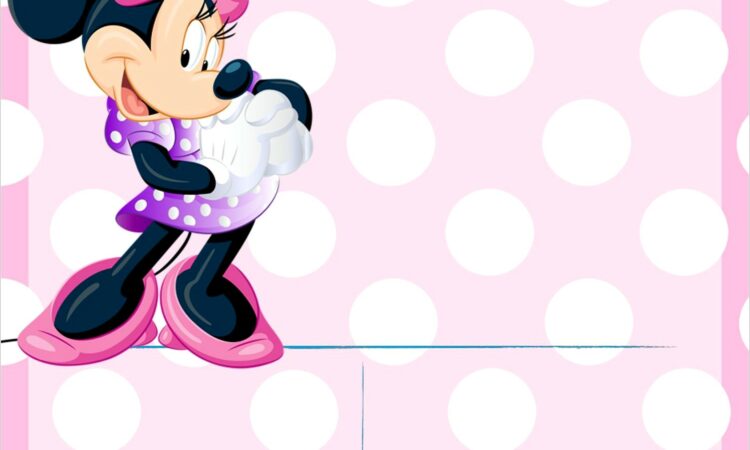 Minnie Birthday Invitation Template