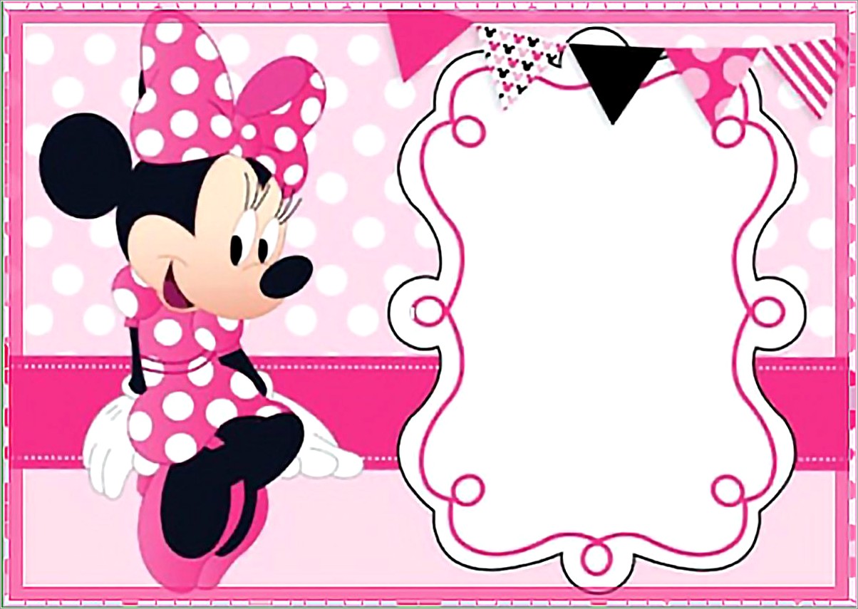 Minnie Mouse Birthday Invitation Templates Free