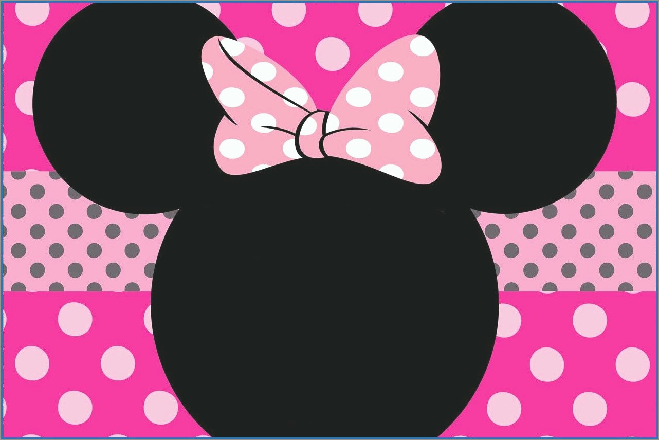 Minnie Mouse Invitation Background