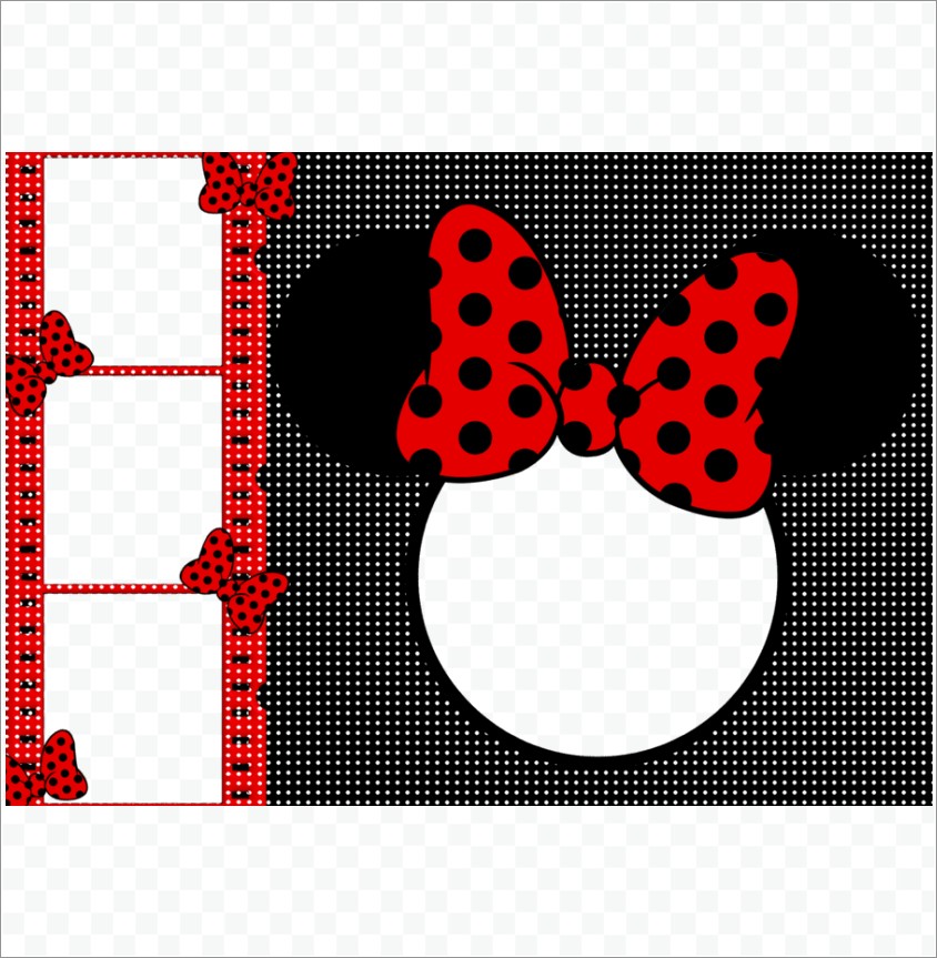 Minnie Mouse Invitation Template Red