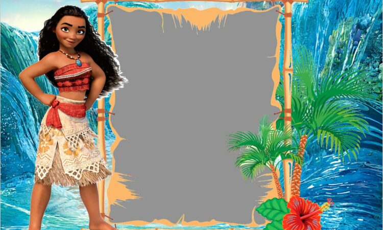 Moana Birthday Invitation Template