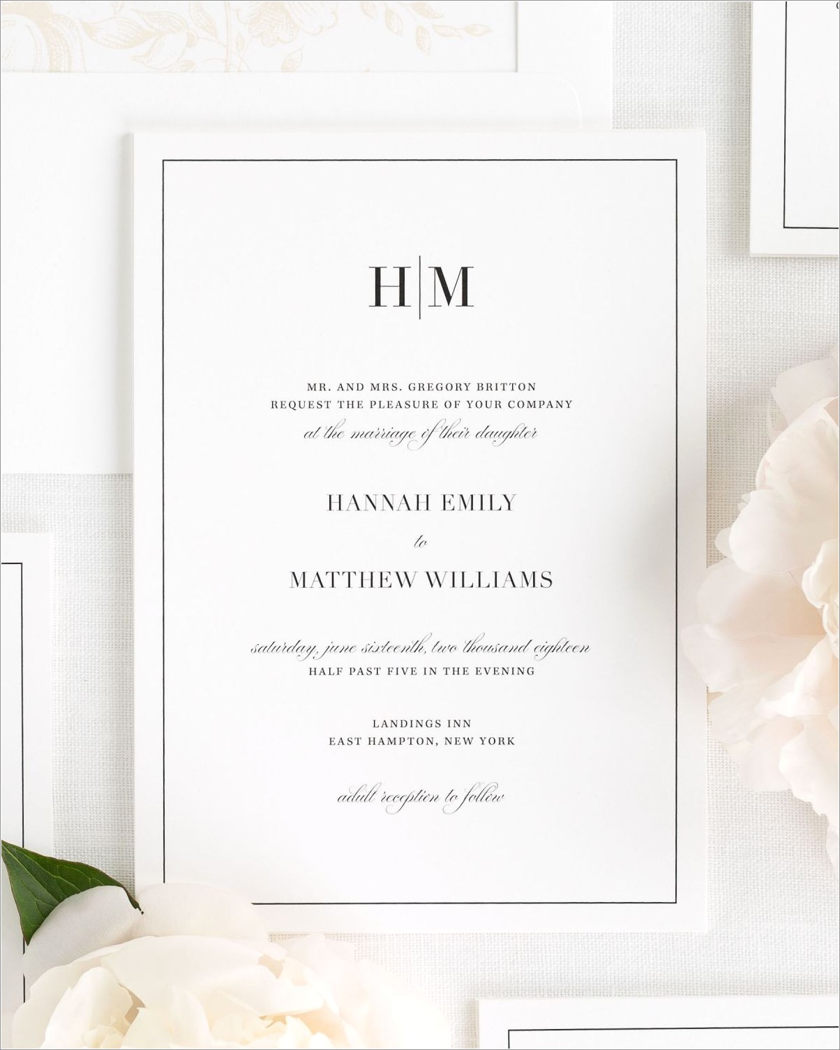 Modern Glam Wedding Invitations