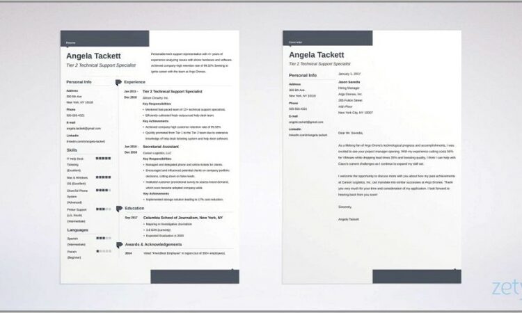 Modern Resume Template Free Download Doc