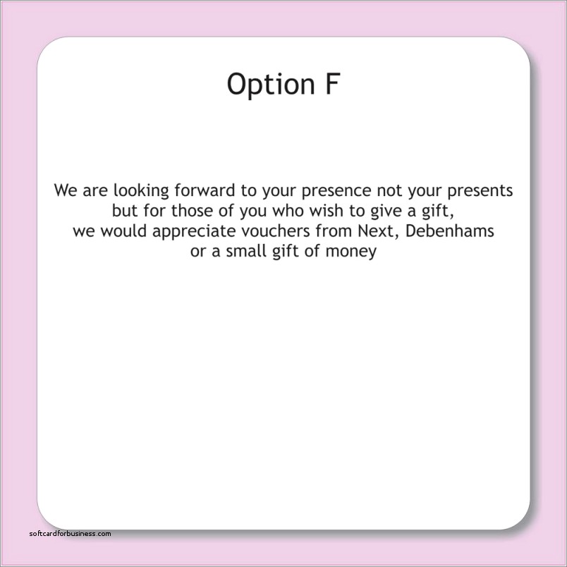 Monetary Gifts Only Wedding Invitations