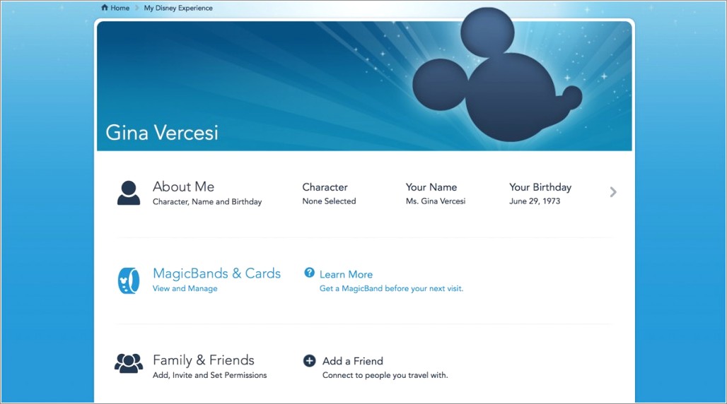 My Disney Experience Invite To Connect