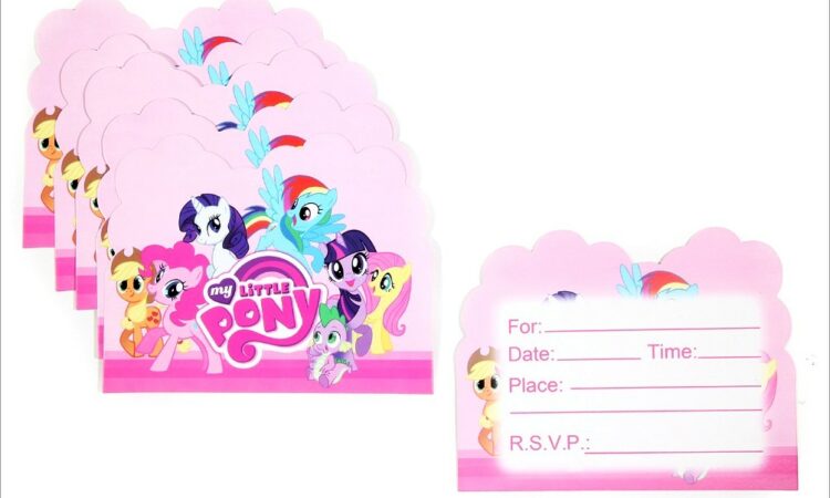 My Little Pony Birthday Invitation Card