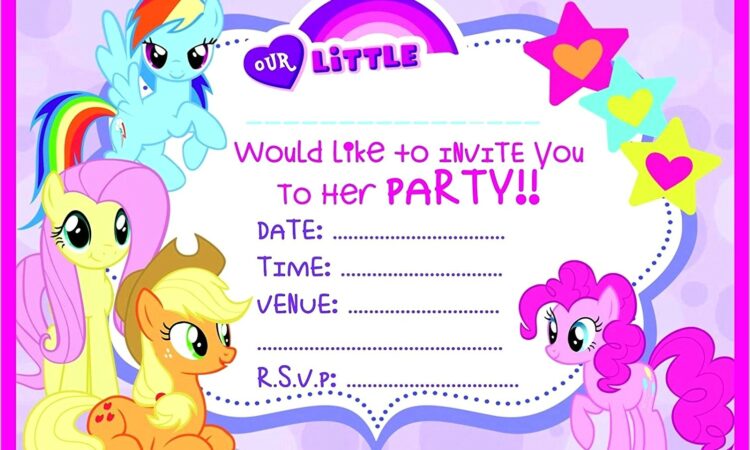 My Little Pony Birthday Invitations