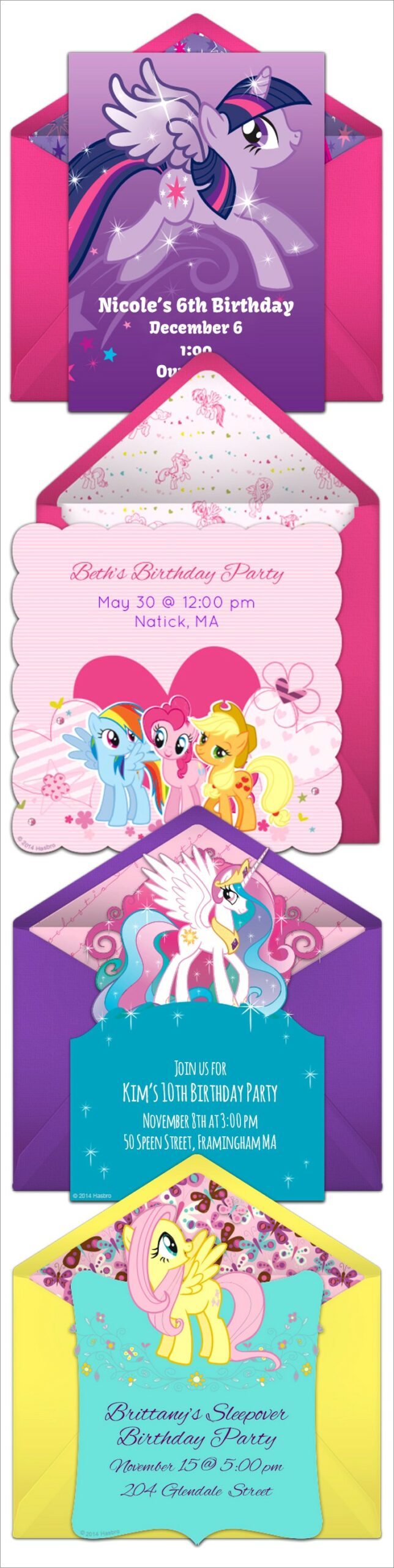 My Little Pony Birthday Invitations Online