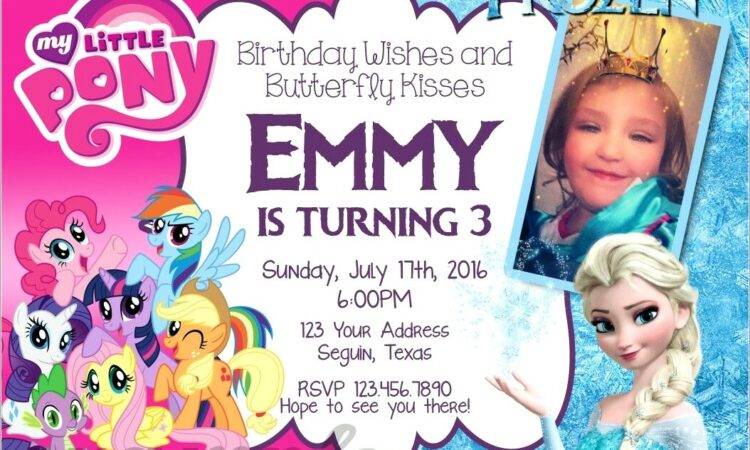 My Little Pony Birthday Invitations Personalized