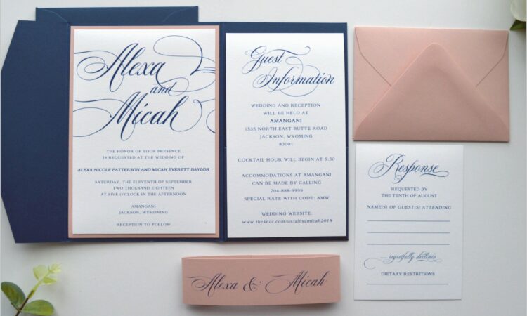 Navy And Gold Wedding Invitations Uk