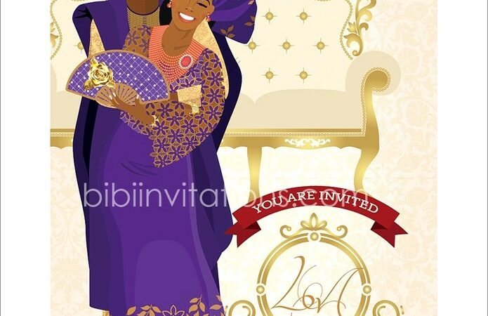 Nigerian Traditional Wedding Invitation Card