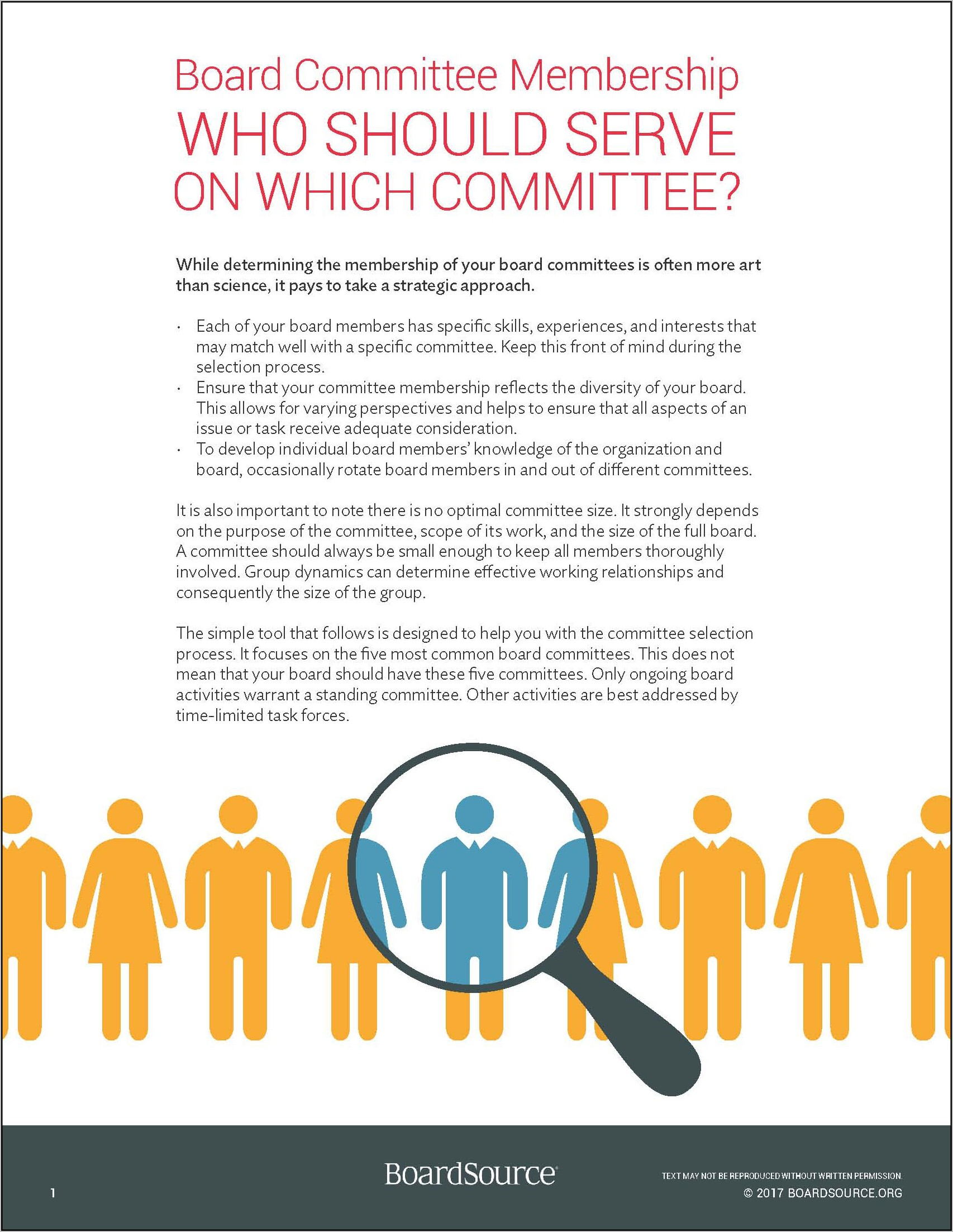 Nonprofit Governance Committee Charter Template