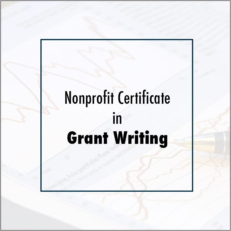 Nonprofit Grant Writing Certification