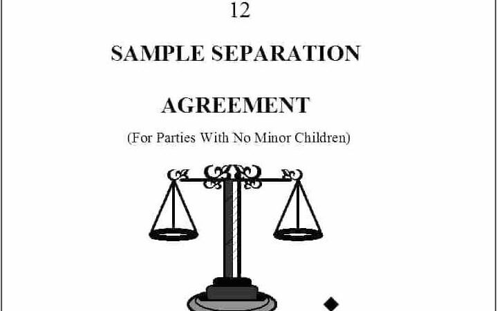 North Carolina Separation Agreement Template