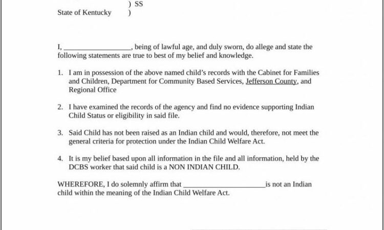 Notarized Affidavit Sample India