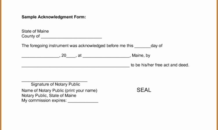 Notarized Affidavit Sample Texas