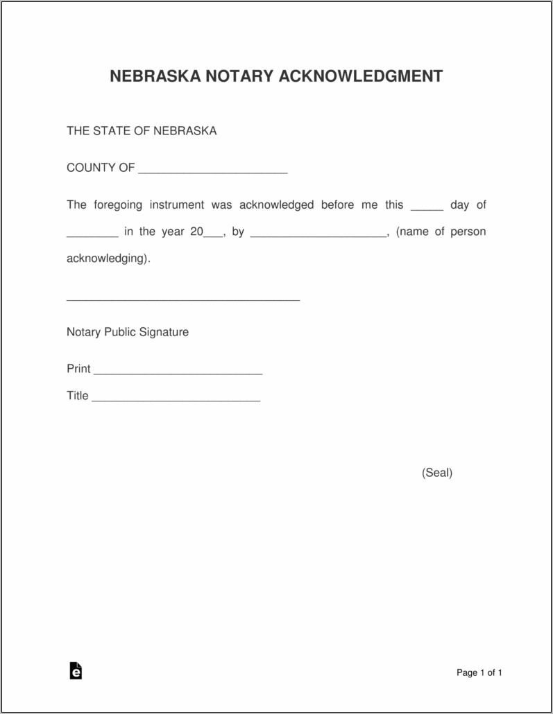 Notary Public Acknowledgement Form California