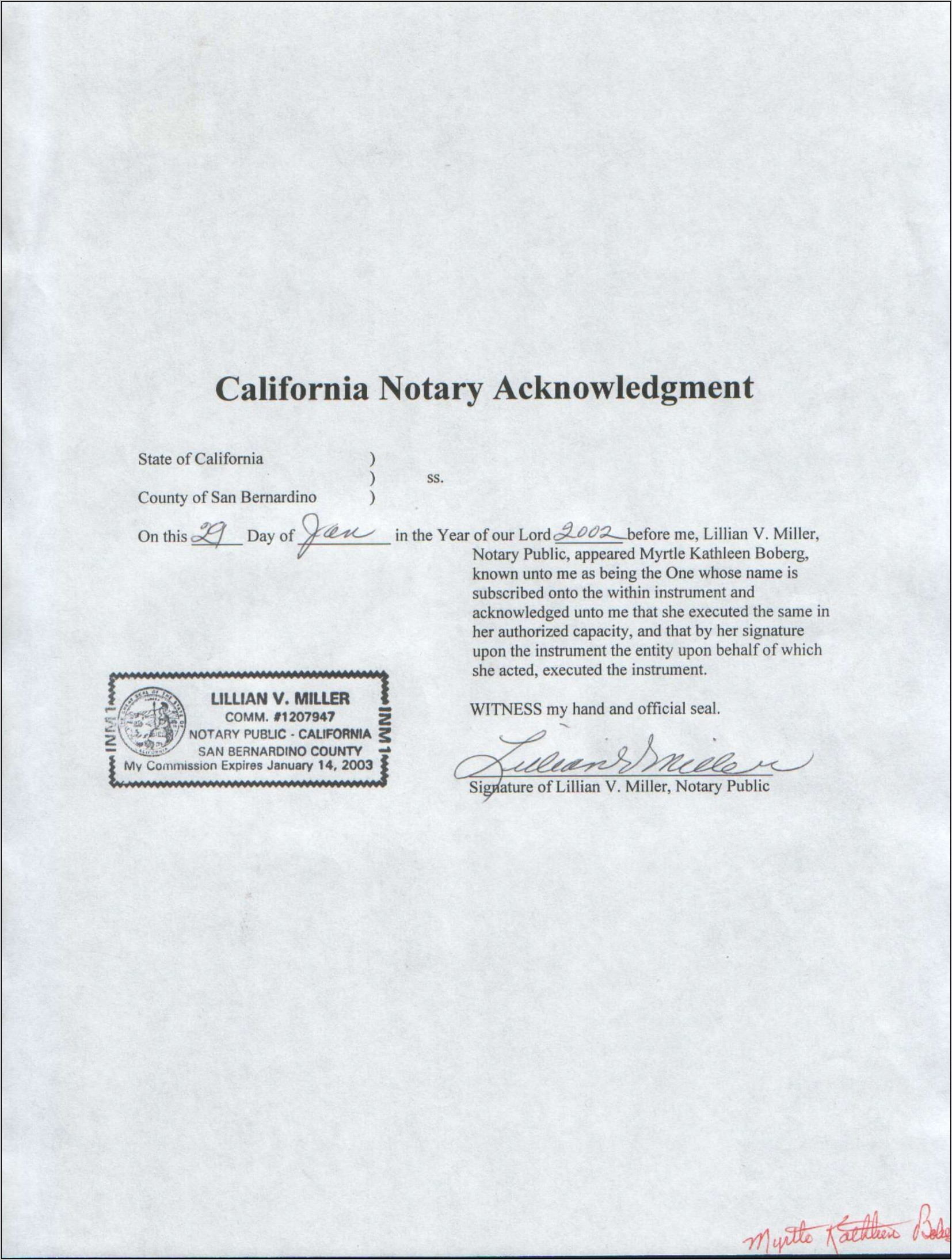 Notary Public Forms California