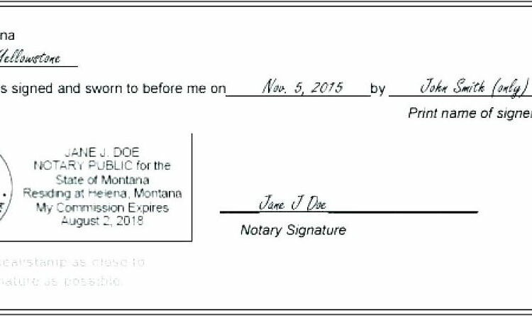 Notary Seal Template Florida