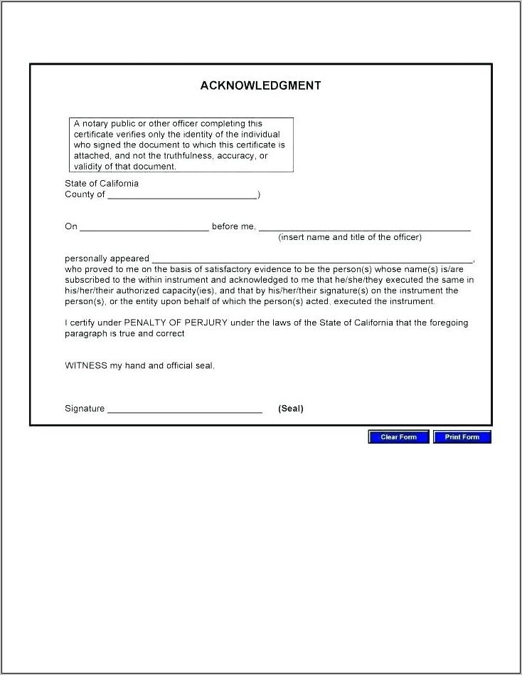 Notary Seal Wording For Texas