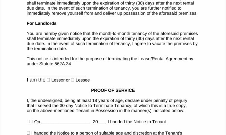 Notice For Termination Of Lease Deed