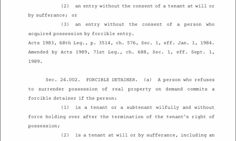 Notice To Vacate Texas Form Free