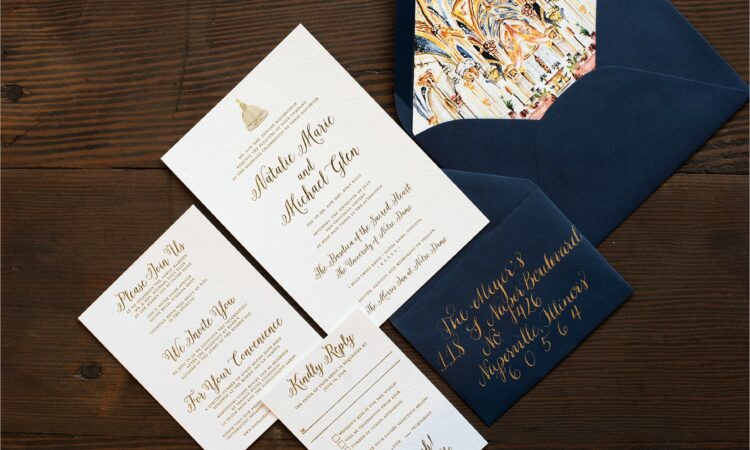 Notre Dame Wedding Invitations