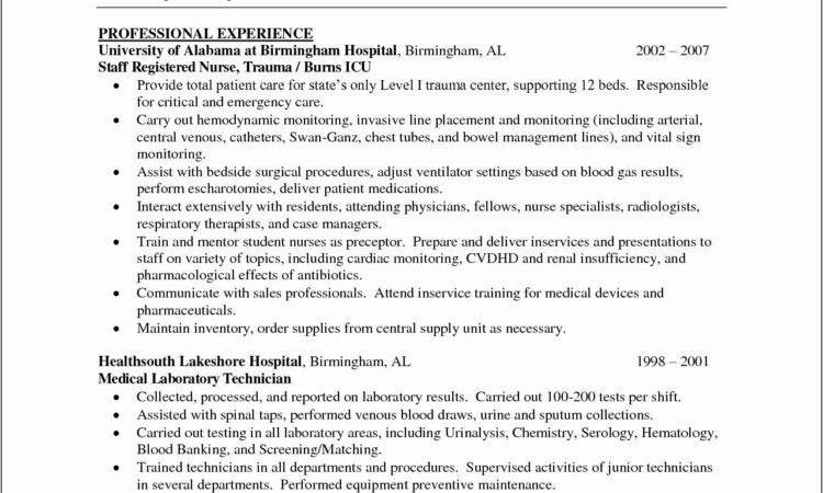 Nurse Resume Templates Microsoft Word