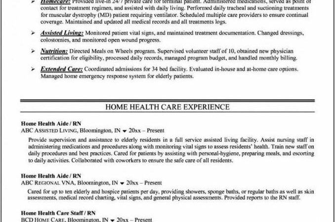 Nursing Cv Template Free