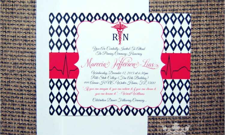 Nursing Pinning Ceremony Invitations