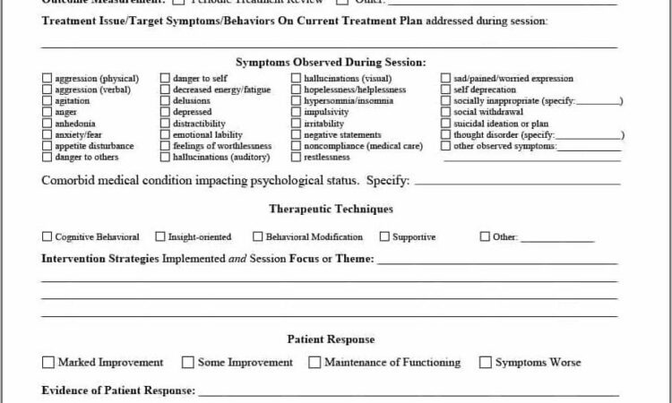 Nursing Progress Notes Templates