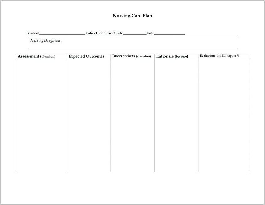 Nursing Student Resume Sample Form