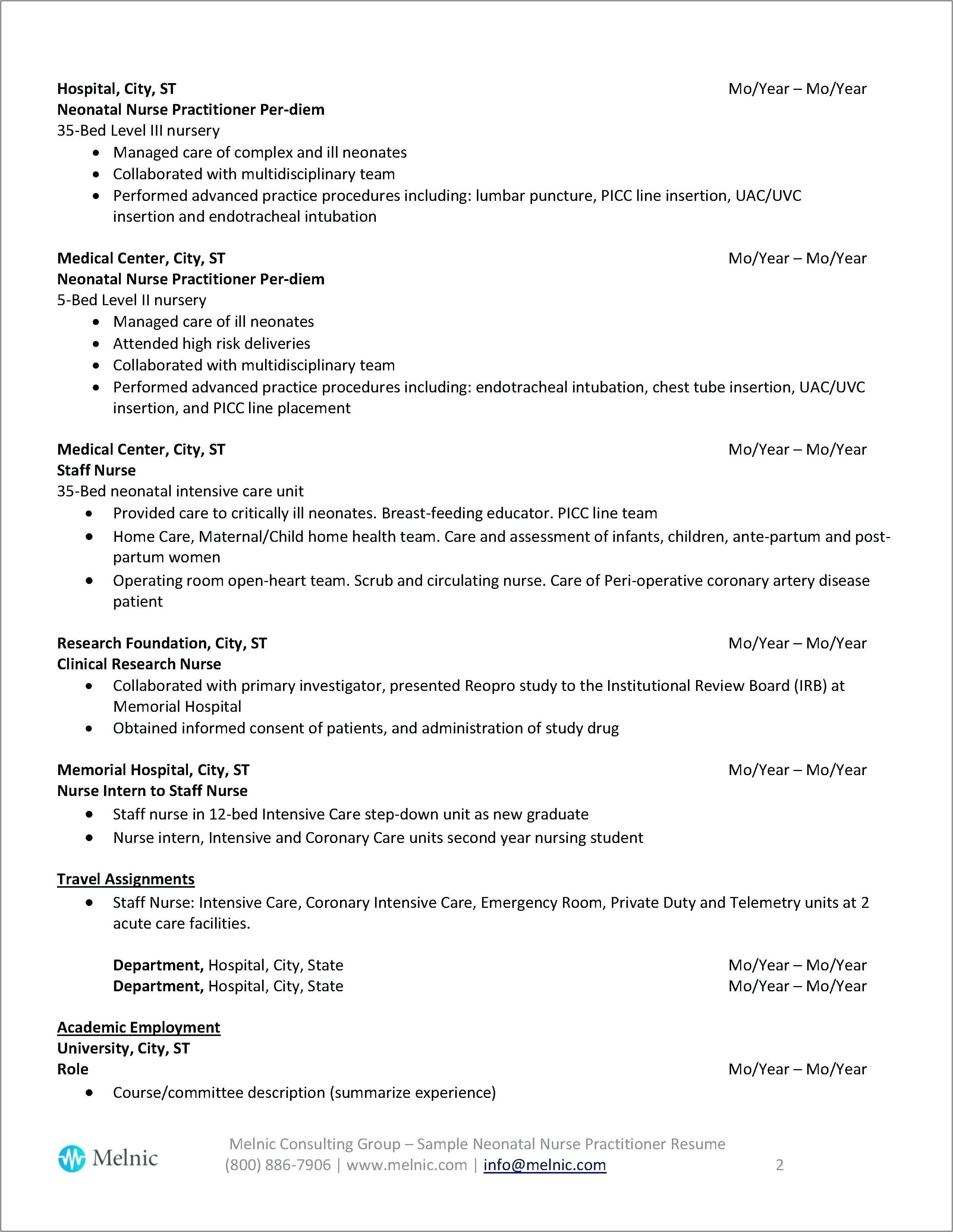 Nursing Student Resume Template Word