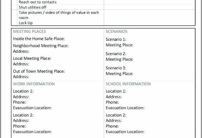 Office Building Evacuation Plan Template