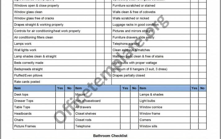 Office Cleaning Checklist Templates