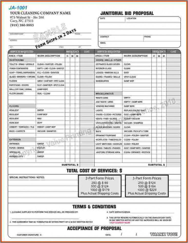 Office Cleaning Quotation Template