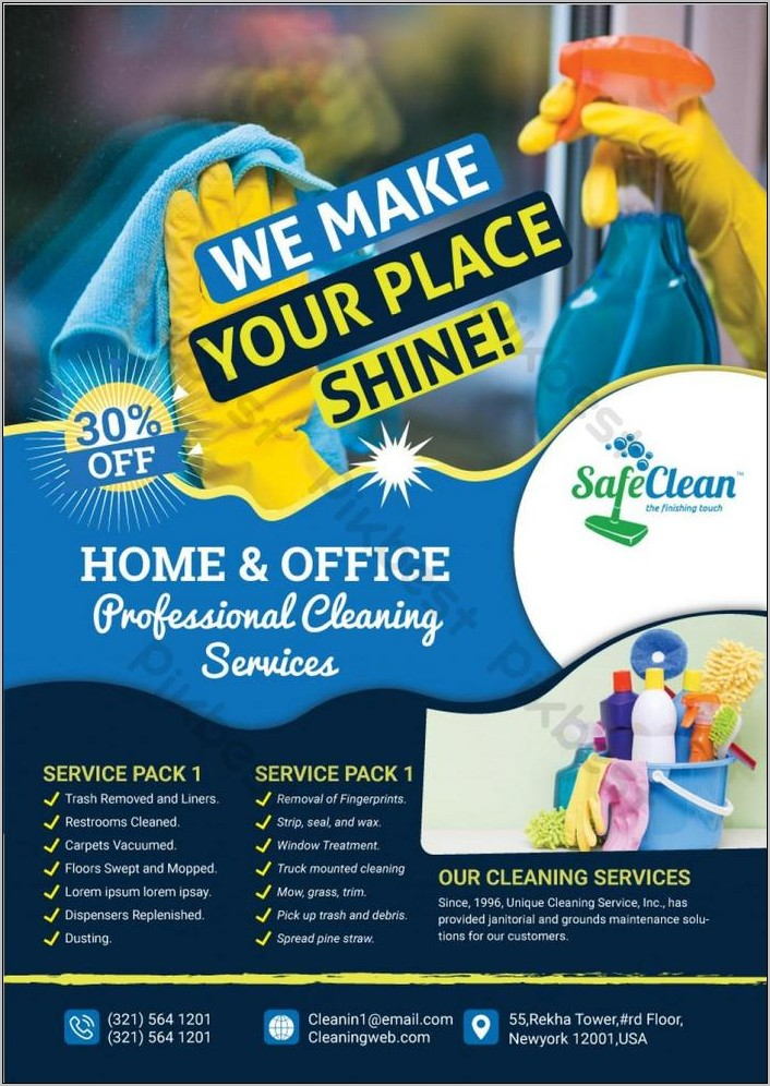 Office Cleaning Service Flyer Template
