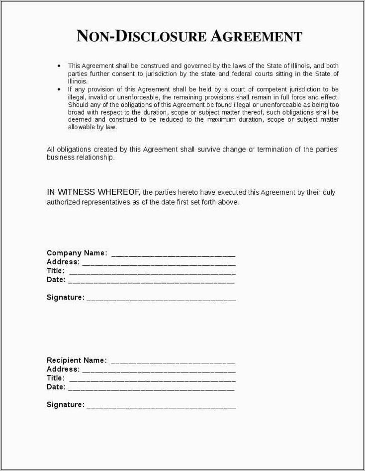 Office Employee Confidentiality Agreement Templates