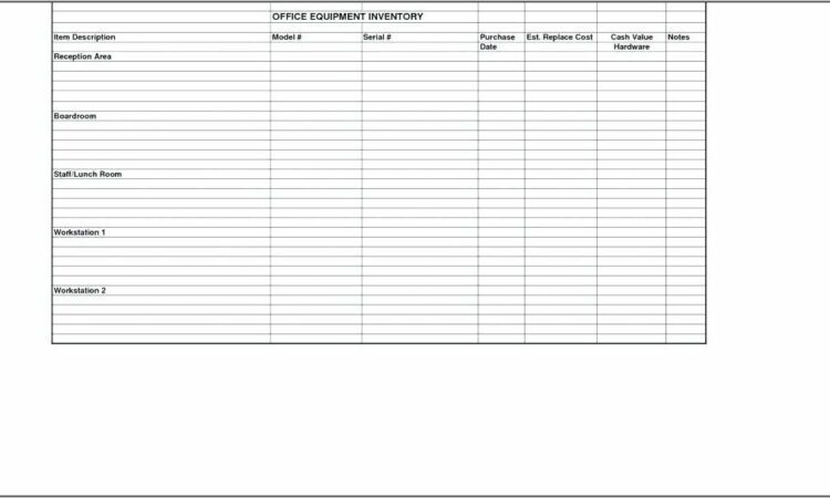 Office Equipment Maintenance Checklist Template