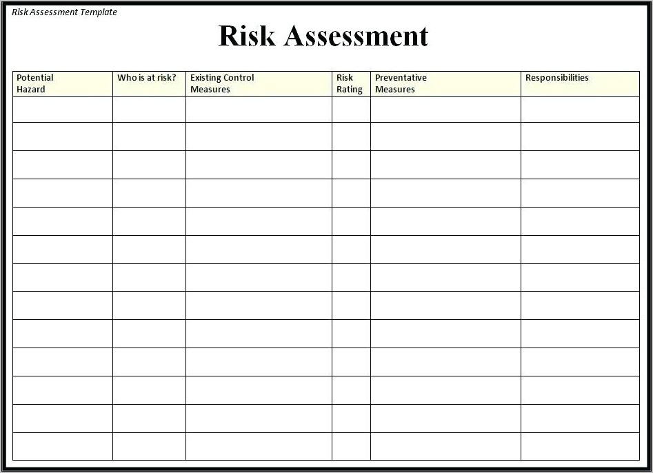Office Ergonomics Risk Assessment Template