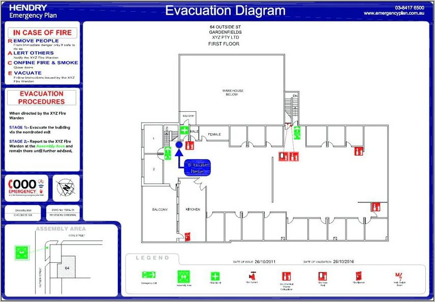 Office Evacuation Plan Sample
