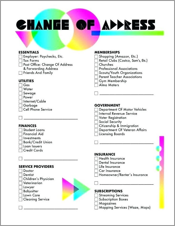 Office Moving Checklist Template Free