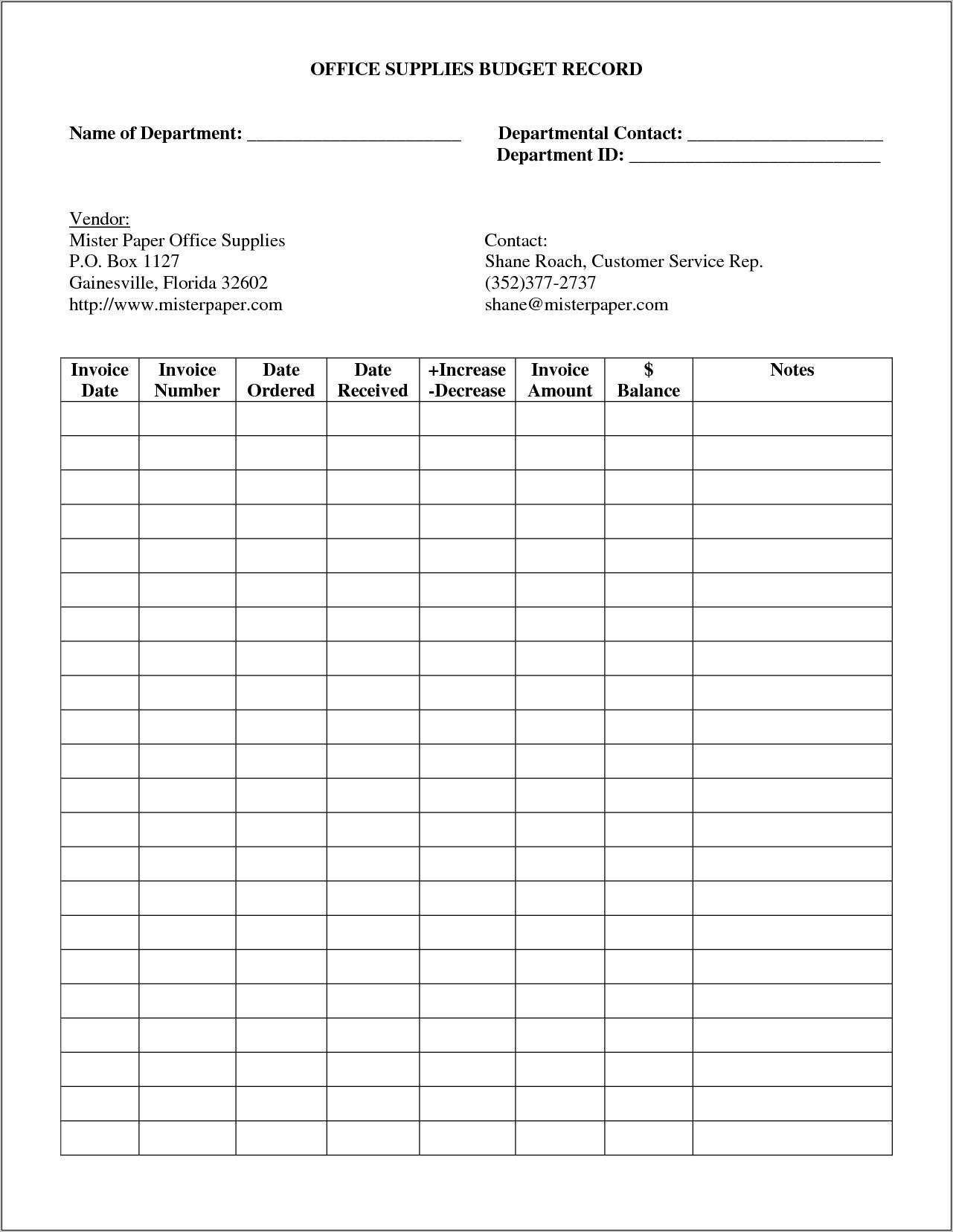 Office Safety Checklist Template