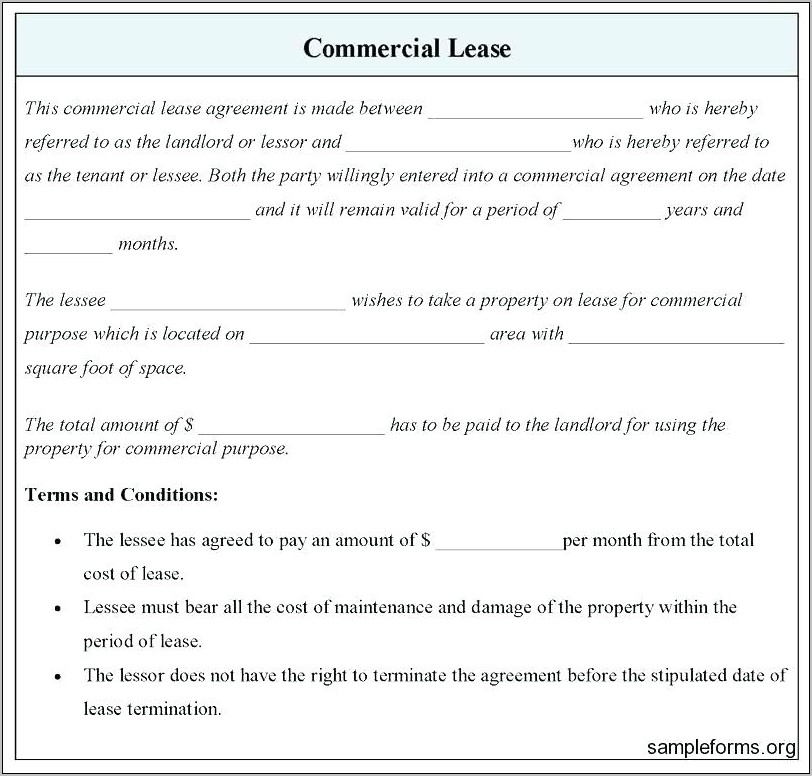 Office Space Lease Agreement Form