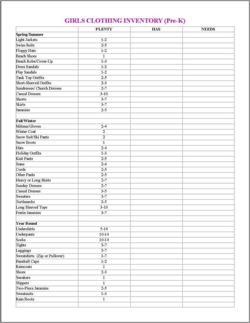 Office Supply Inventory Spreadsheet Template