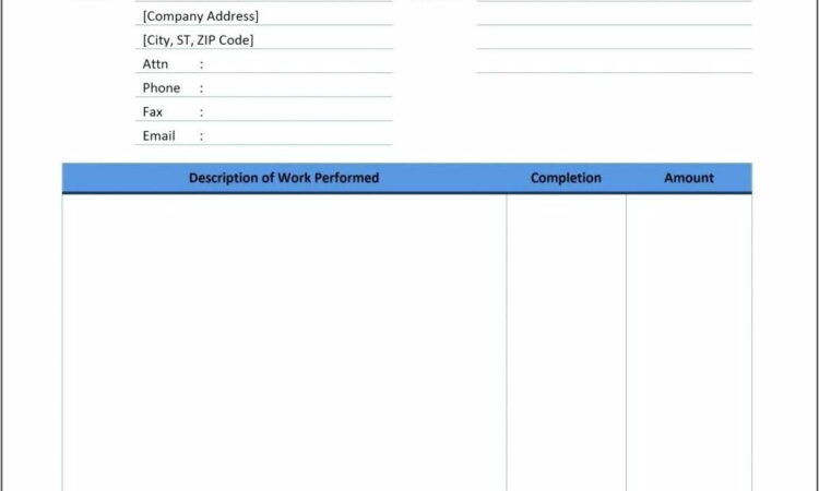 Office Word 2007 Invoice Template